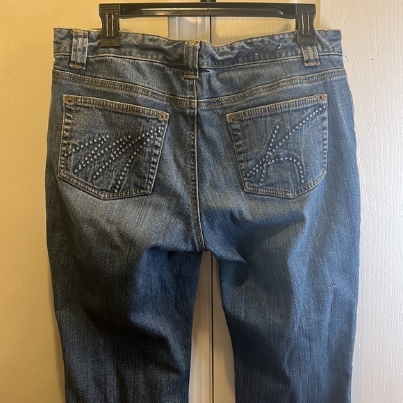 Michael Kor’s Flare Bootcut Blue Denim Jeans Size 10 - Picture 6 of 16